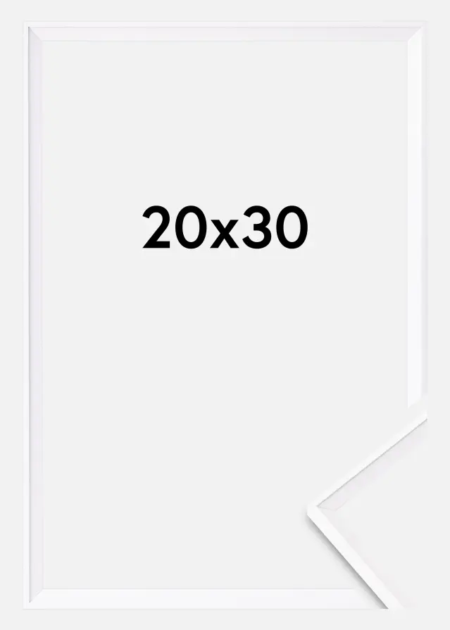 Moldura Desire Vidro acrílico Branco 20x30 cm
