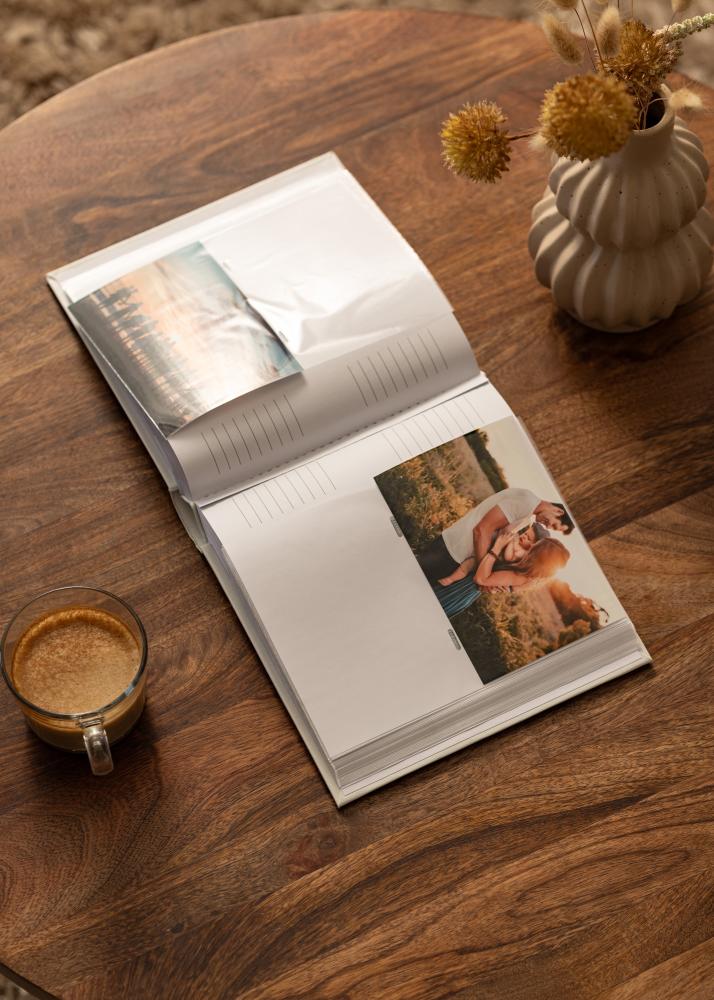 Monza Álbum com espaço para anotações Branco - 200 Fotografias 10x15 cm