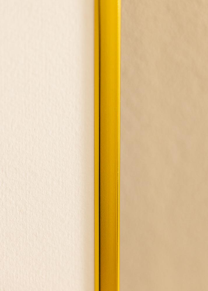Moldura em alumínio Vidro acrílico Dourado 60x80 cm