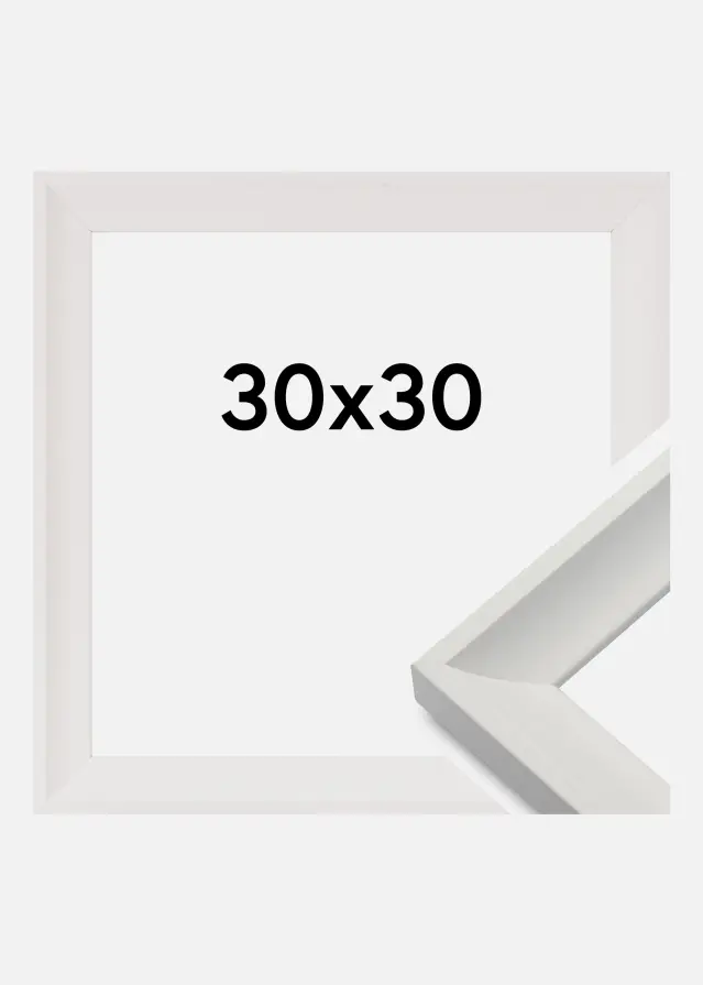 Moldura Öjaren Vidro acrílico Branco 30x30 cm