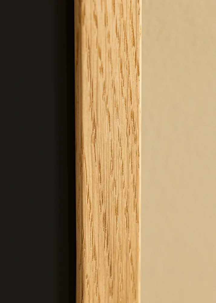 Moldura Trendline Carvalho 42x59,4 cm (A2) - Passe-partout Preto 25x38 cm