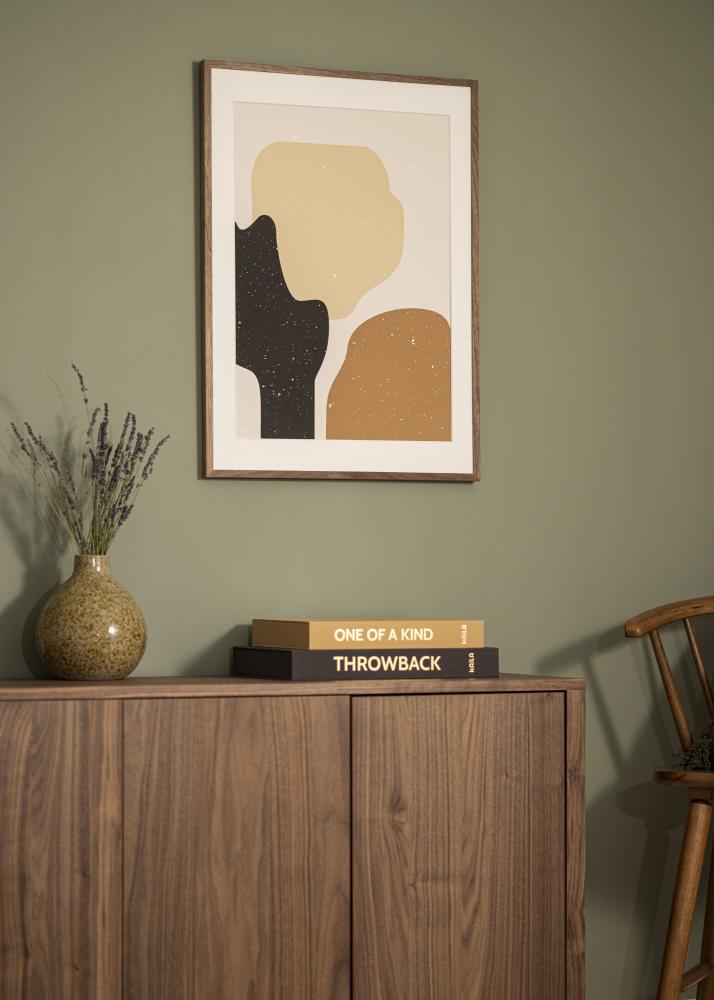 Moldura Soul Walnut Veneer Vidro acrílico 13x18 cm