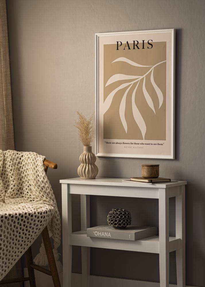 Moldura Gala Vidro acrílico Branco 18x24 cm