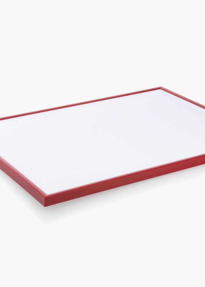 Moldura New Lifestyle Medium Red 70x100 cm - Passe-partout Branco 24x36 inches