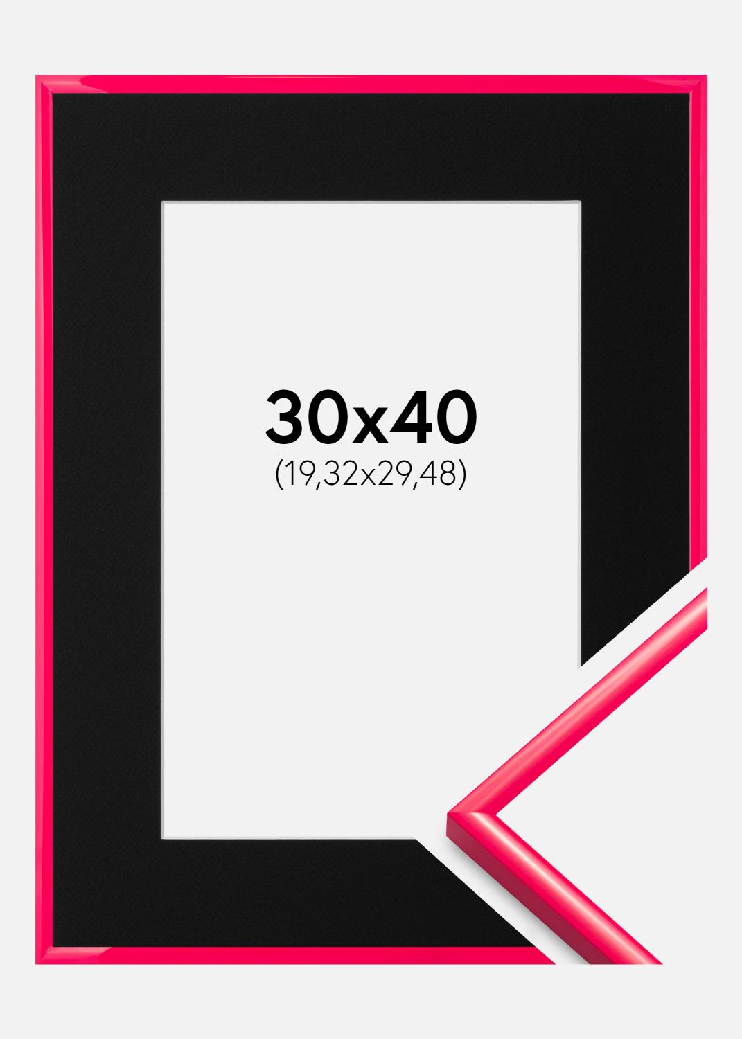 Product Image for Moldura New Lifestyle Hot Pink 30x40 cm - Passe-partout Preto 8x12 inches