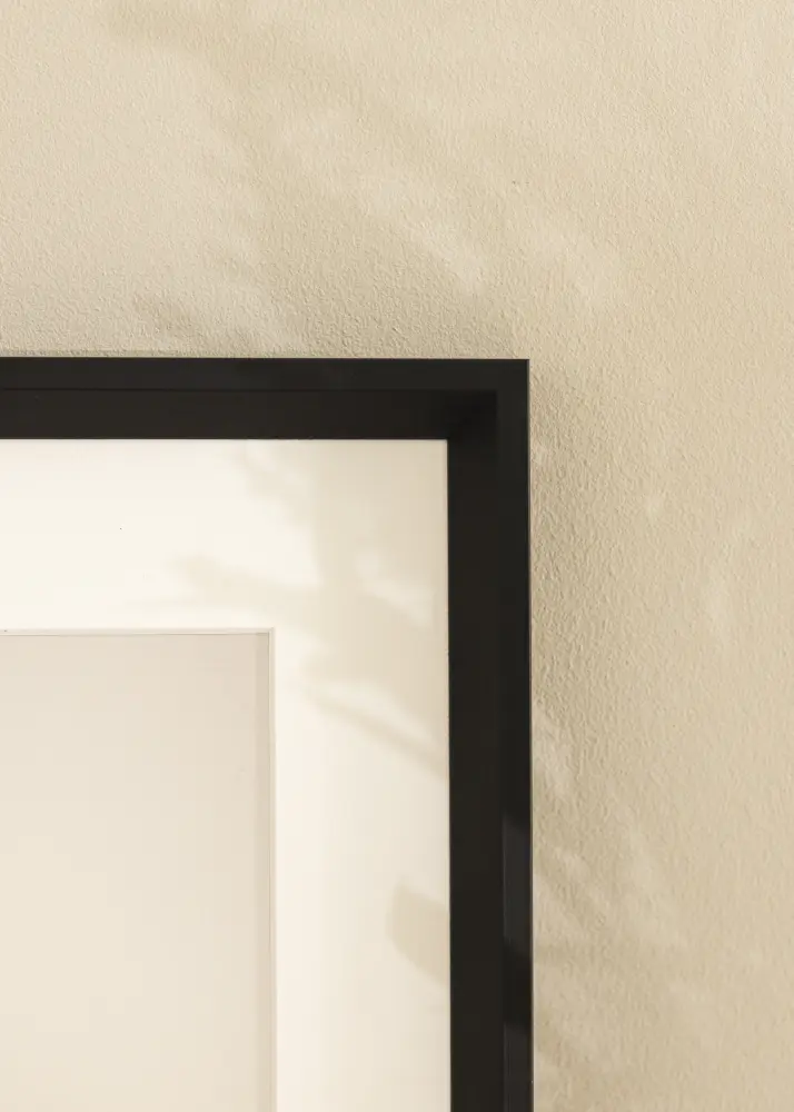 Moldura Globe Preto 40x40 cm - Passe-partout Branco 32x32 cm