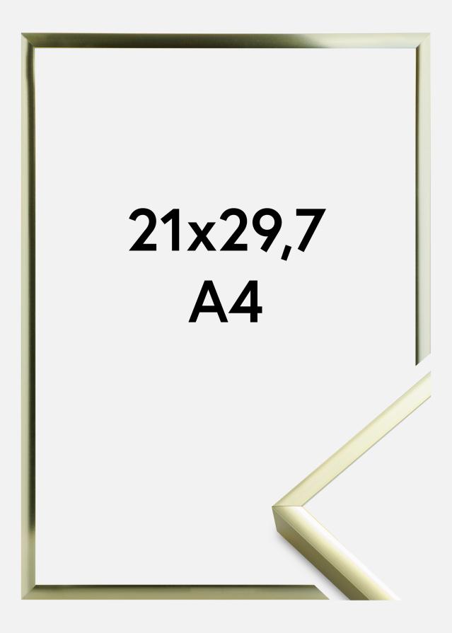 Moldura Póster Frame Aluminum Gold 21x29,7 cm (A4)