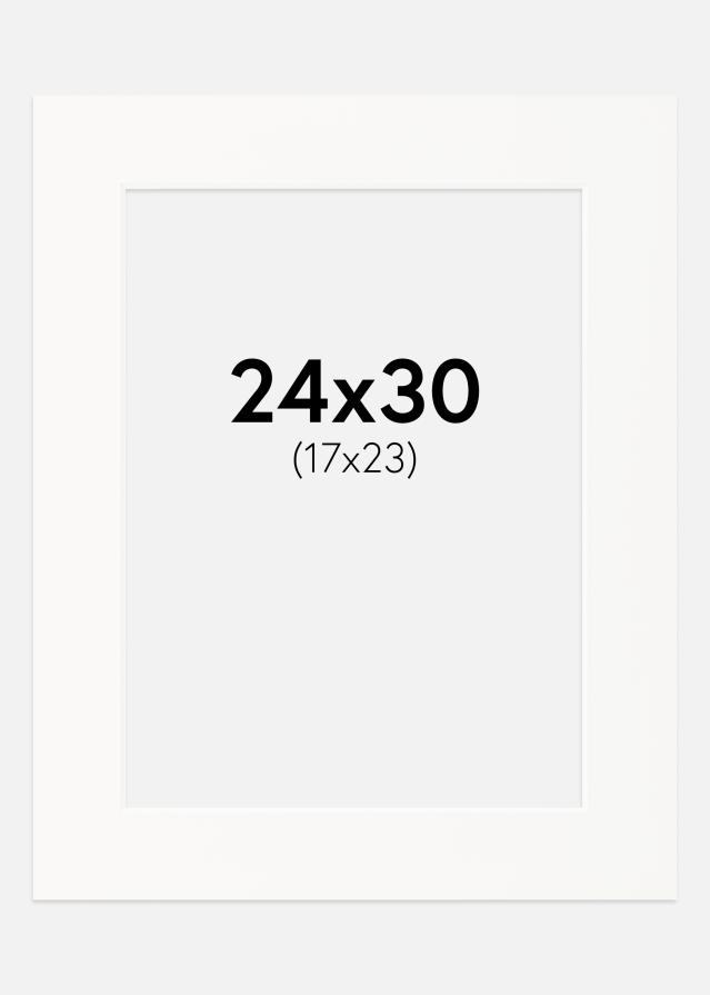 Passe-partout Offwhite (Bordo interior branco) 24x30 cm (17x23)