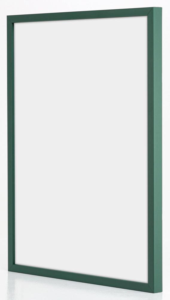 Moldura E-Line Verde 50x70 cm - Passe-partout Preto 16x24 inches