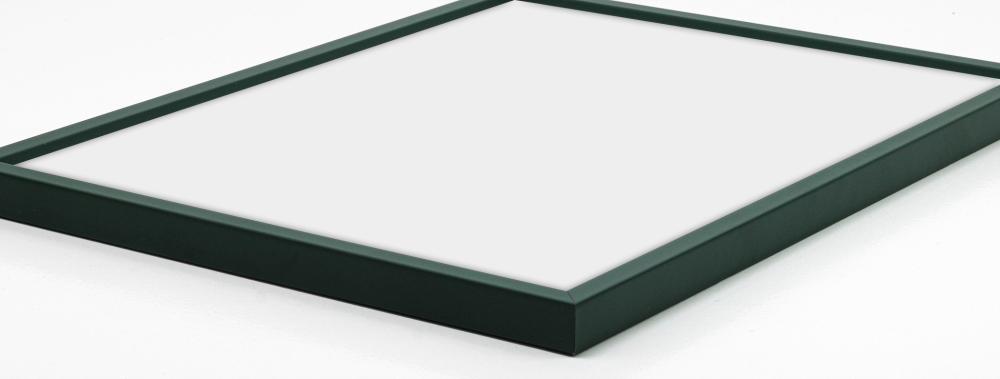 Moldura E-Line Verde 50x70 cm - Passe-partout Preto 16x24 inches