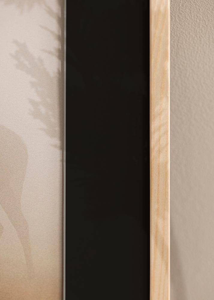 Moldura Galant Pinho 30x30 cm - Passe-partout Preto 8x8 inches