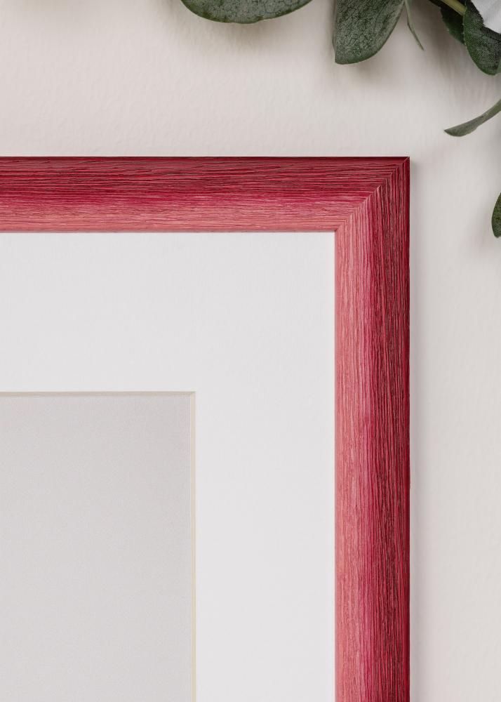 Moldura Cornwall Vidro acrílico Vermelho escuro 30x30 cm