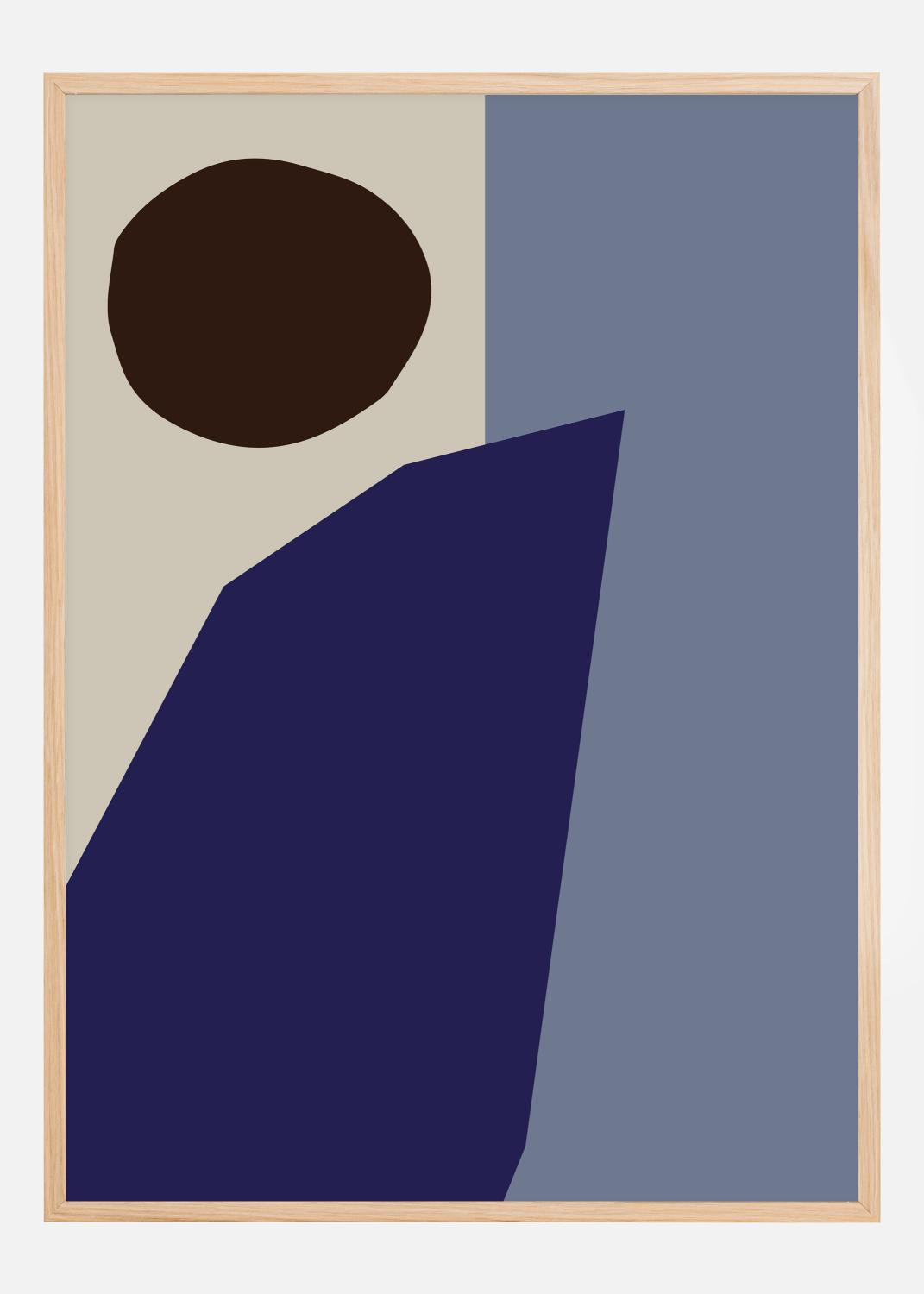 Product Image for Color Blocks Blue Póster (21x29.7 cm (A4))