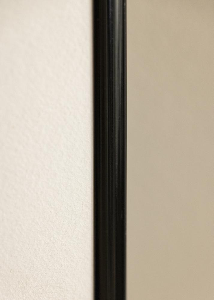 Moldura Victoria Preto 50x50 cm - Passe-partout Branco 40x40 cm