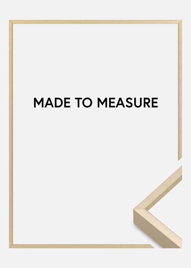 Moldura Nielsen Premium Alpha Escovado Dourado - Tamanho personalizável