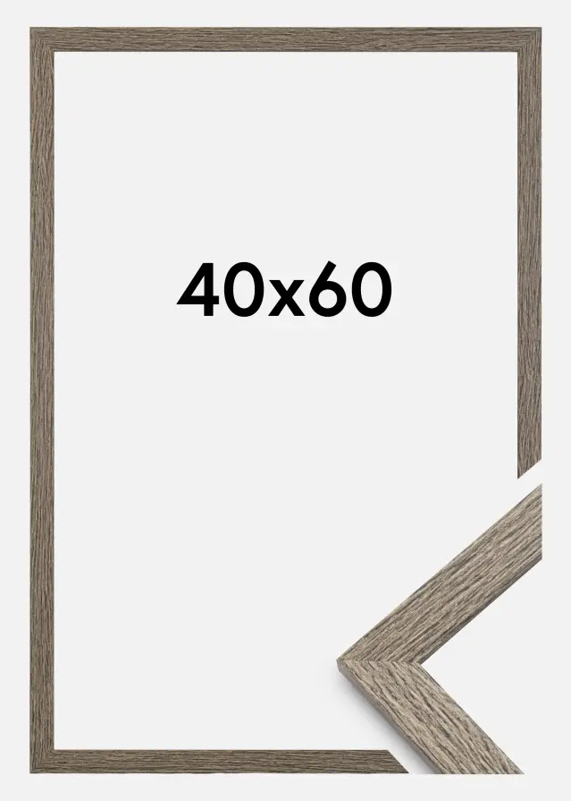 Moldura Stilren Dfolha Grey Oak 40x60 cm