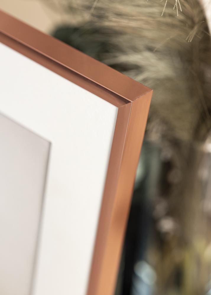 Moldura Póster Frame Aluminum Vidro acrílico Ouro rosado 70x100 cm