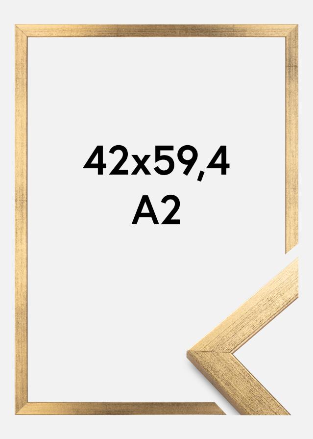 Moldura Stilren Vidro acrílico Dourado 42x59,4 cm (A2)