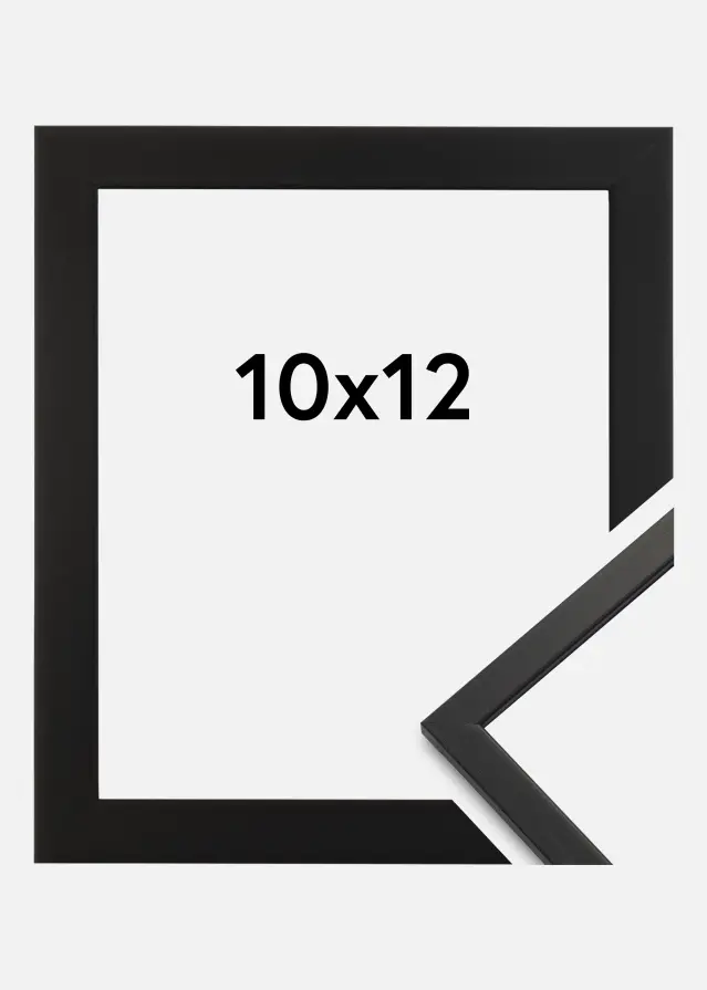 Moldura Edsbyn Vidro acrílico Preto 10x12 cm