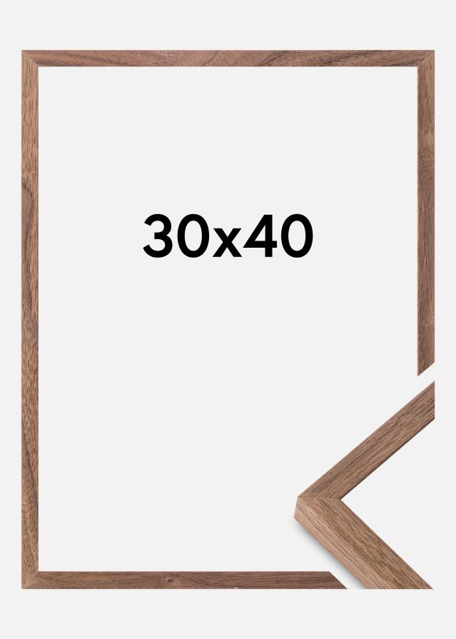 Moldura Soul Walnut Veneer Vidro acrílico 30x40 cm