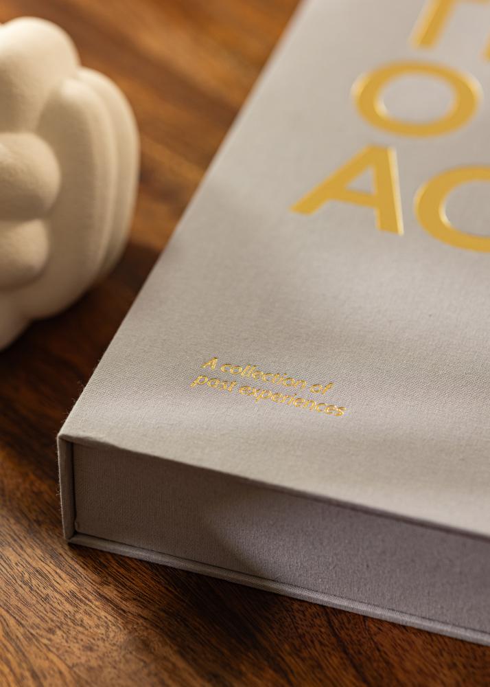 KAILA THROWBACK Grey - Coffee Table Photo Álbum (60 Páginas pretas / 30 folhas)