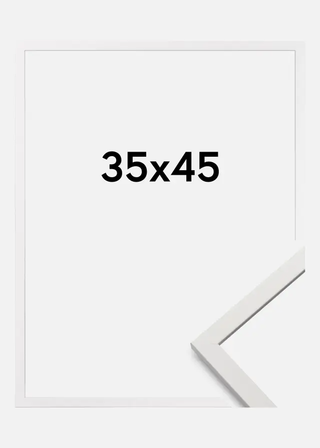 Moldura Edsbyn Vidro acrílico Branco 35x45 cm