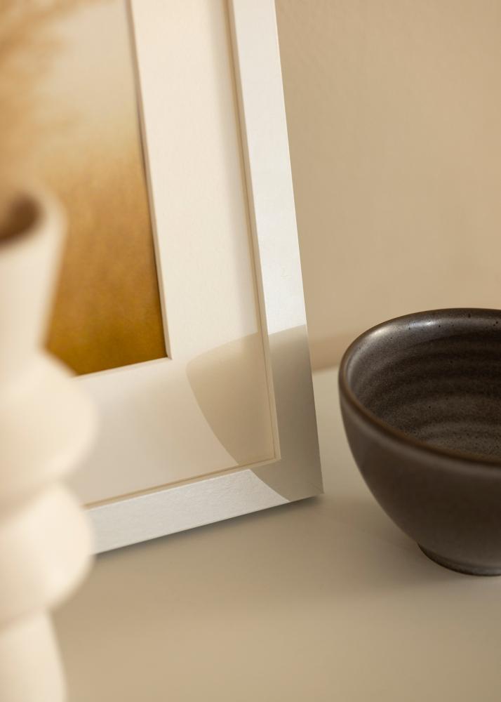 Moldura BGA Classic Vidro acrílico Branco 50x100 cm