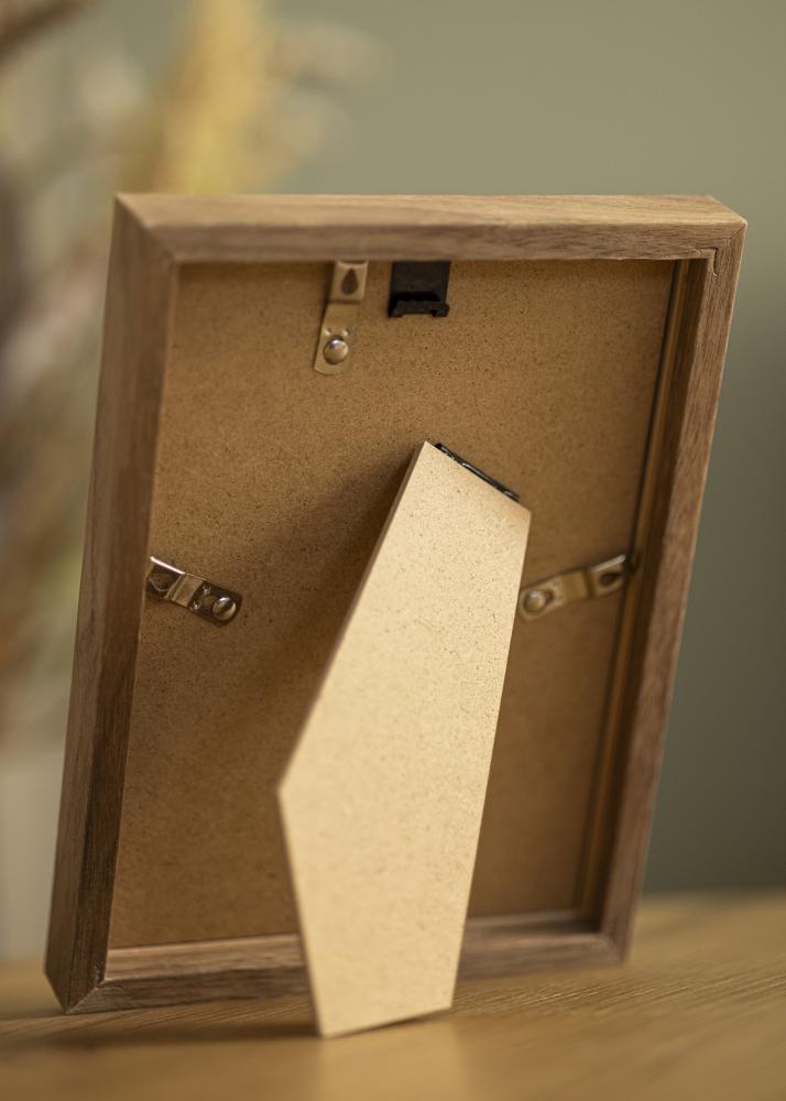 Moldura Soul Walnut Veneer Vidro acrílico 13x18 cm