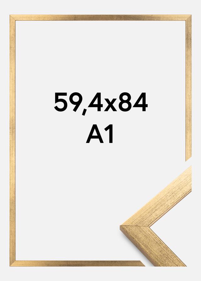 Moldura Stilren Vidro acrílico Dourado 59,4x84 cm (A1)