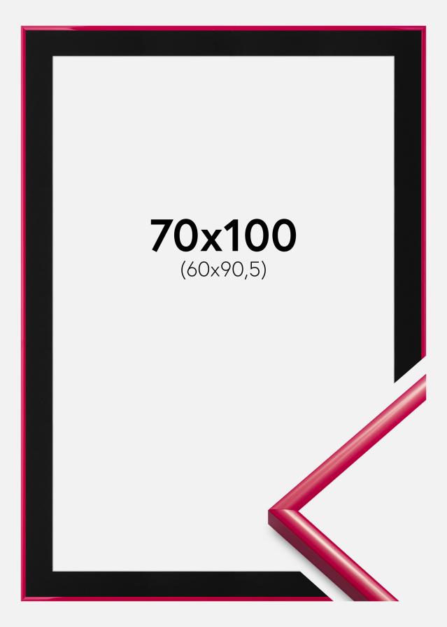 Moldura New Lifestyle Rose 70x100 cm - Passe-partout Preto 61x91,5 cm