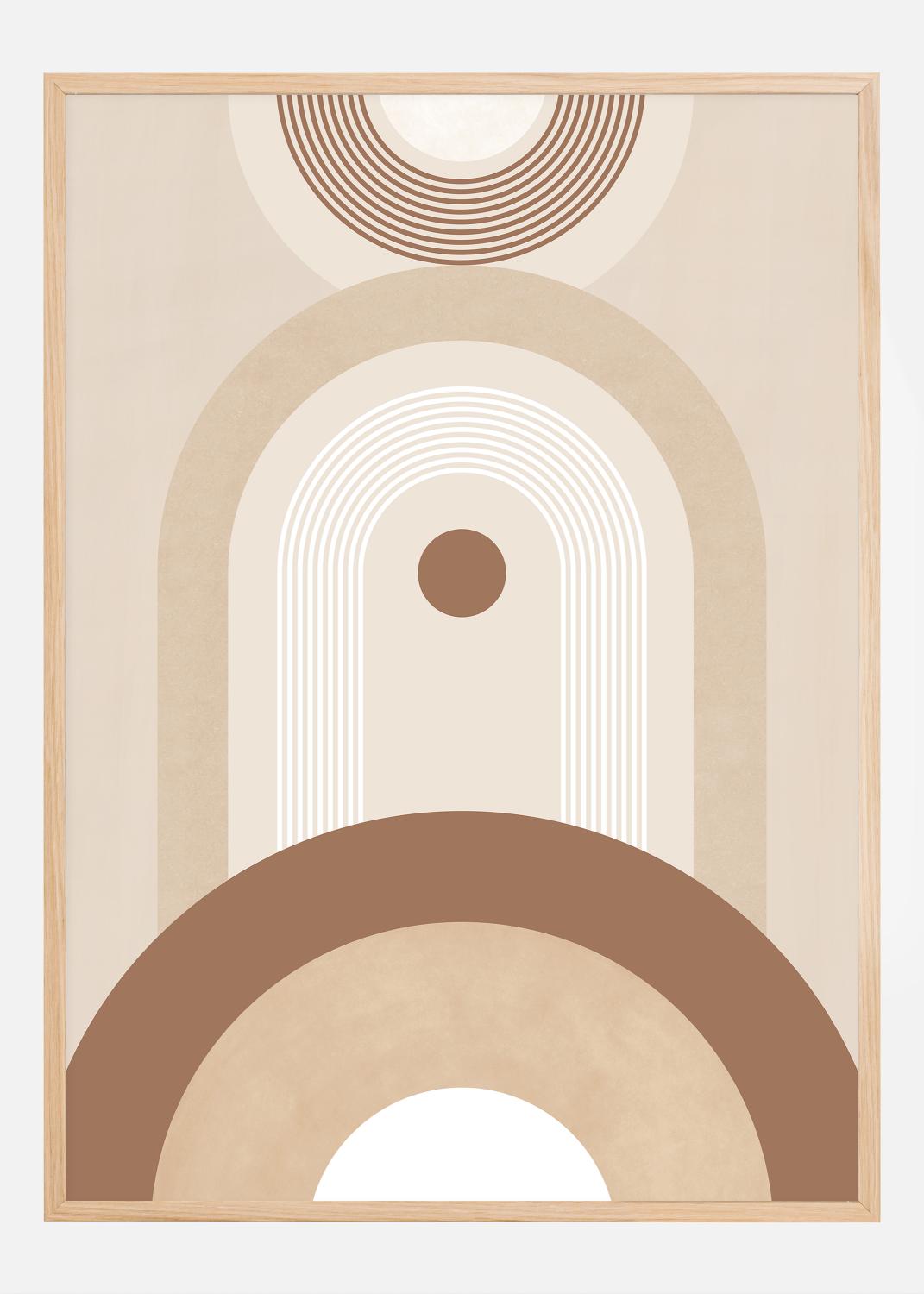 Product Image for Beige Mid Century Poster No.2 Póster (21x29.7 cm (A4))