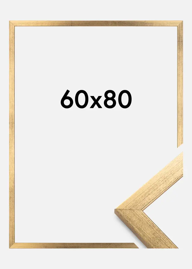 Moldura Stilren Vidro acrílico Dourado 60x80 cm