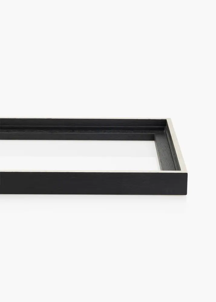 Moldura para telas Lexington Preto / Prateado 70x70 cm