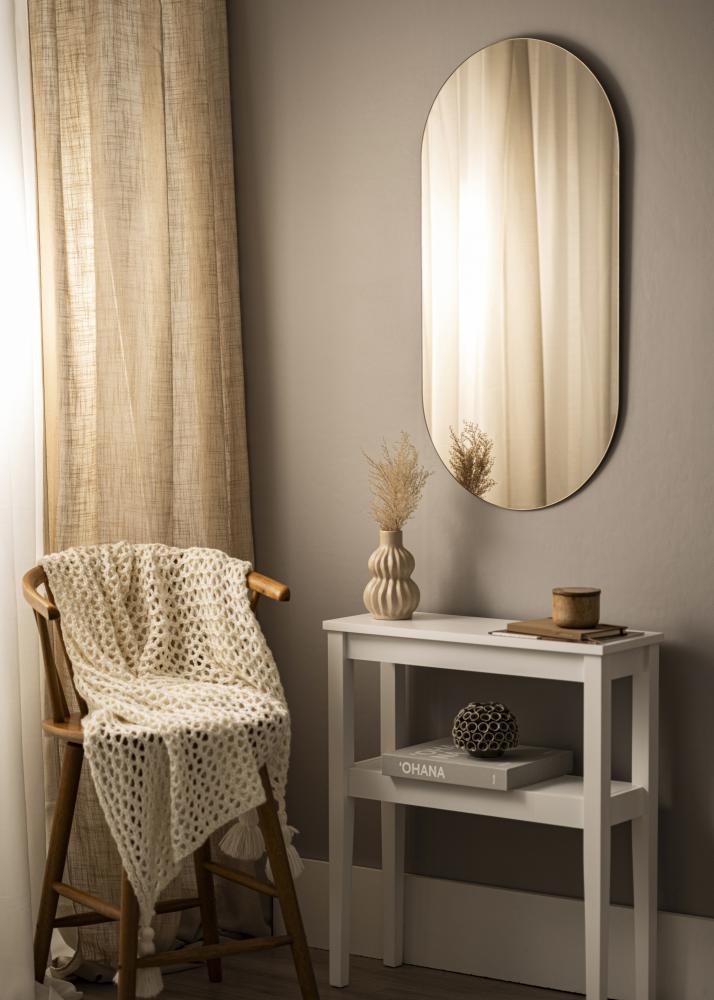 KAILA Espelho Oval Dfolha Bronze 50x100 cm