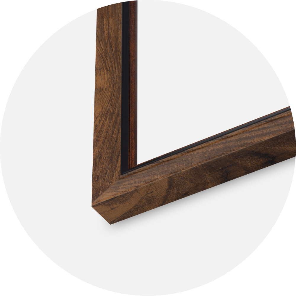 Moldura Obsidian Vidro acrílico Nogueira 21x29,7 cm (A4)