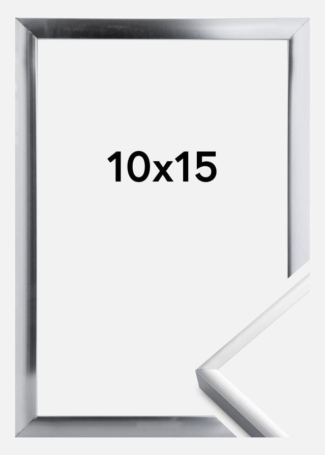 Moldura Póster Frame Aluminum Prateado 10x15 cm