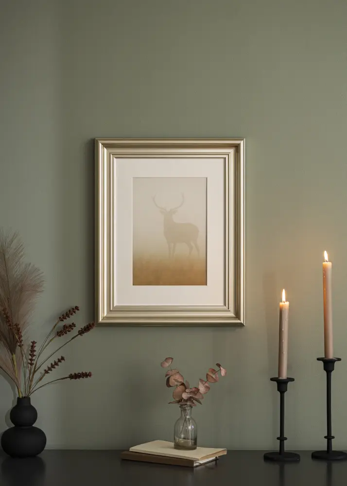 Moldura Mora Premium Prateado 50x65 cm