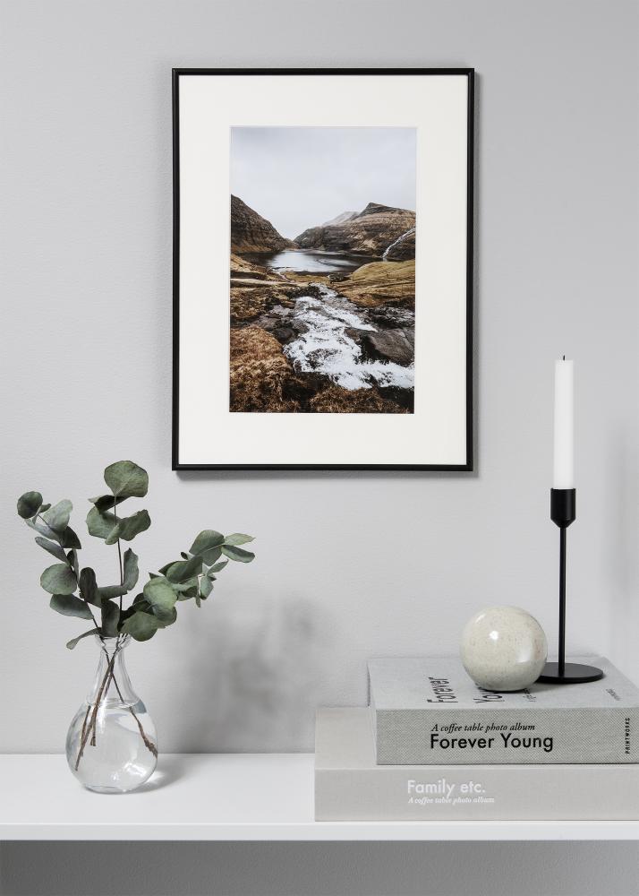 Passe-partout XL Padrão Branco (Bordo interior branco) 50x50 cm (29x29)