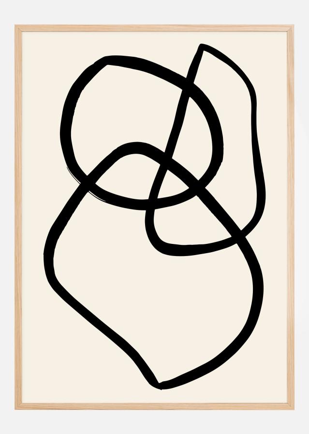 Cartaz de linhas pretas