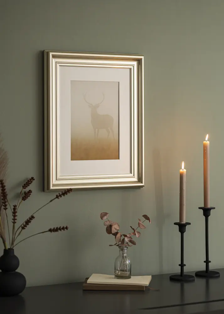 Moldura Mora Premium Prateado 50x65 cm