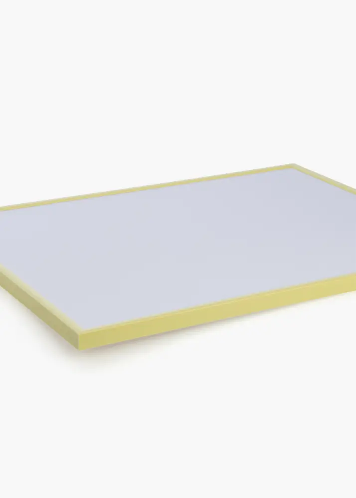Moldura New Lifestyle Amarelo-claro 70x100 cm - Passe-partout Preto 24x36 inches