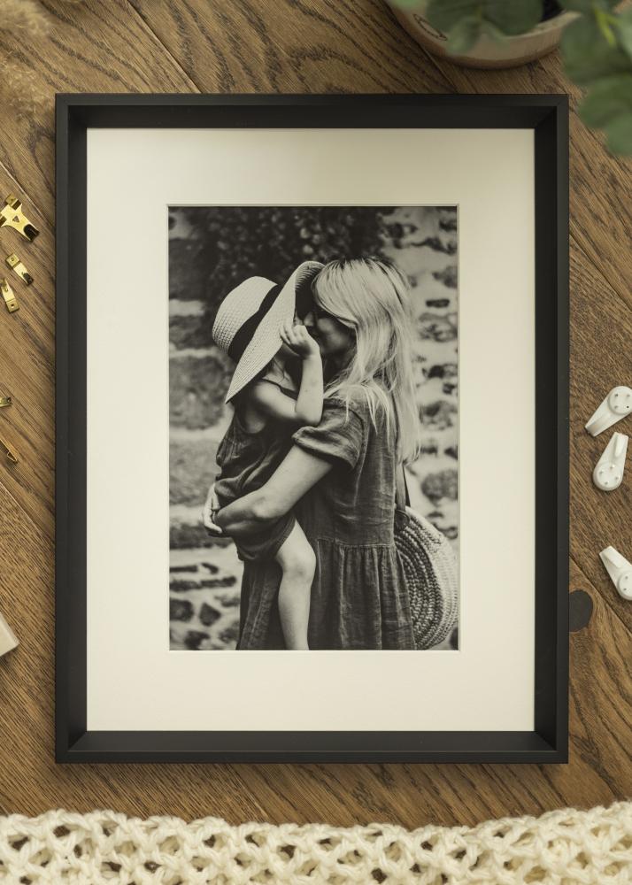 Moldura Globe Vidro acrílico Preto 28x35 cm