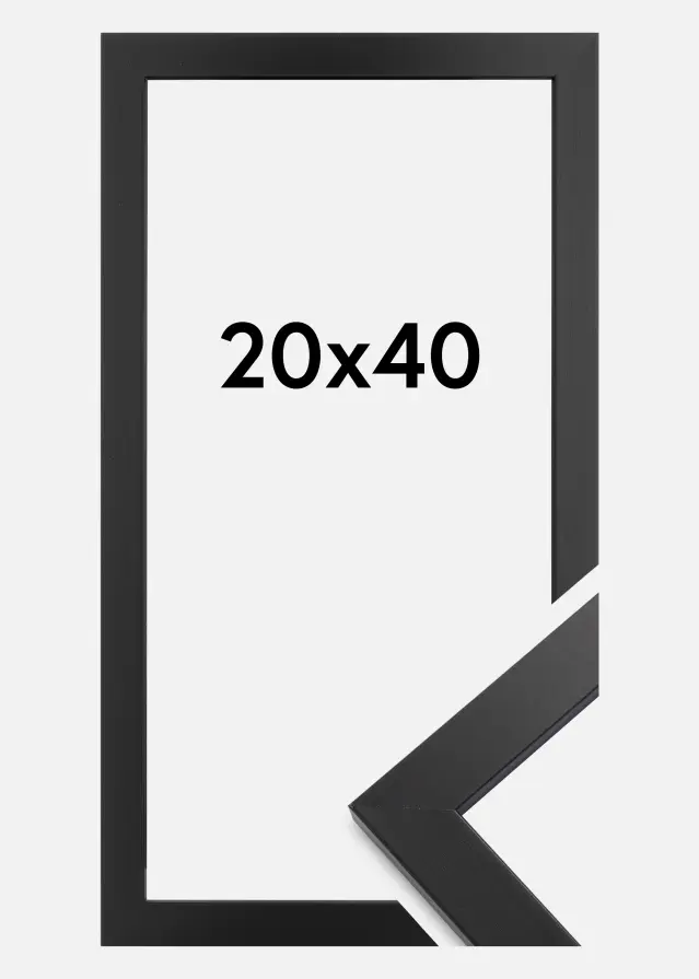 Moldura Black Wood Vidro acrílico 20x40 cm