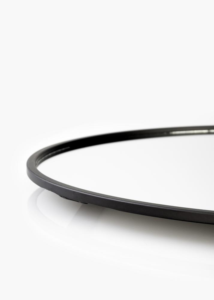 KAILA Redondo Espelho com prateleira - Preto 35x55 cm