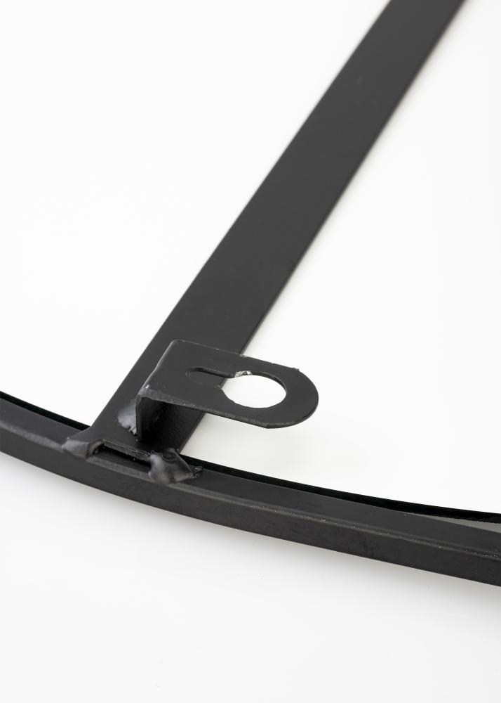 KAILA Redondo Espelho com prateleira - Preto 35x55 cm