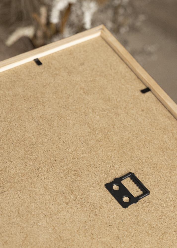 Moldura Galant Nogueira 35x50 cm - Passe-partout Preto 11x17 inches