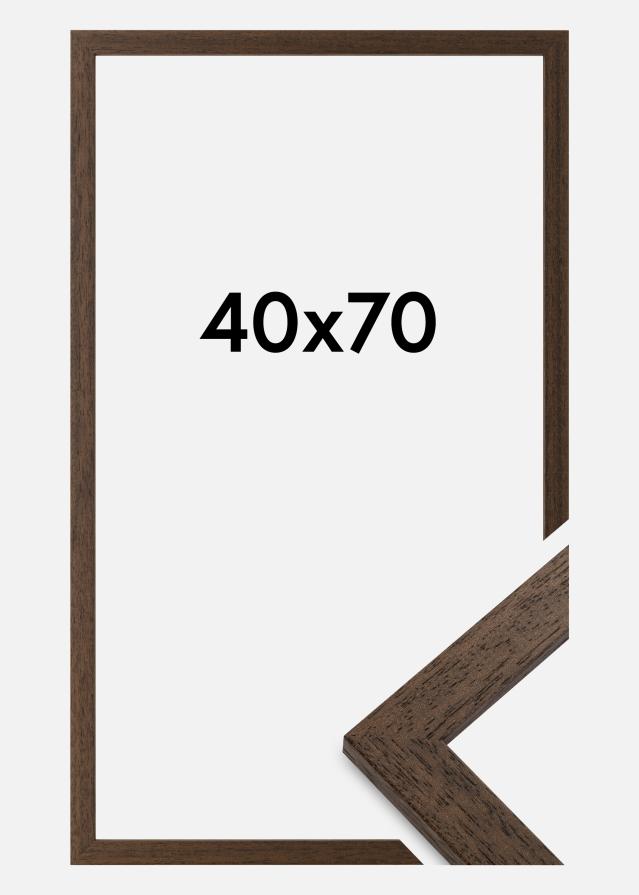 Moldura Brown Wood Vidro acrílico 40x70 cm