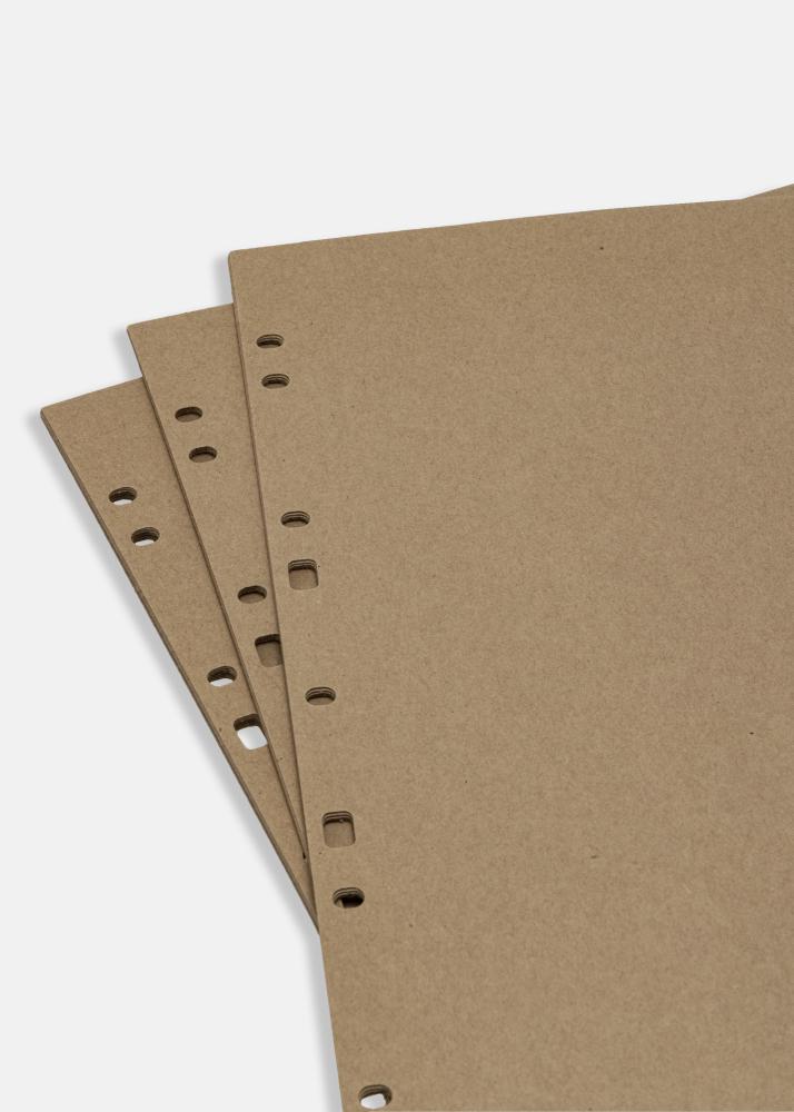 Folhas para álbuns Timesaver SA4 - 30 Folhas castanhas