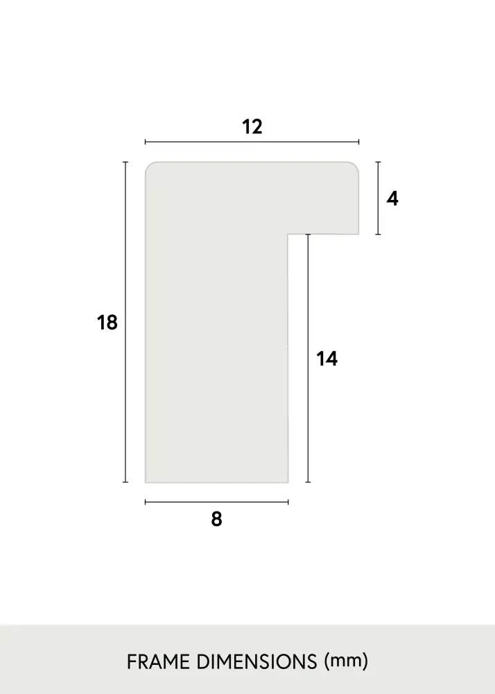Moldura Oslo Branco 30x40 cm - Passe-partout Branco 21x29,7 cm (A4)