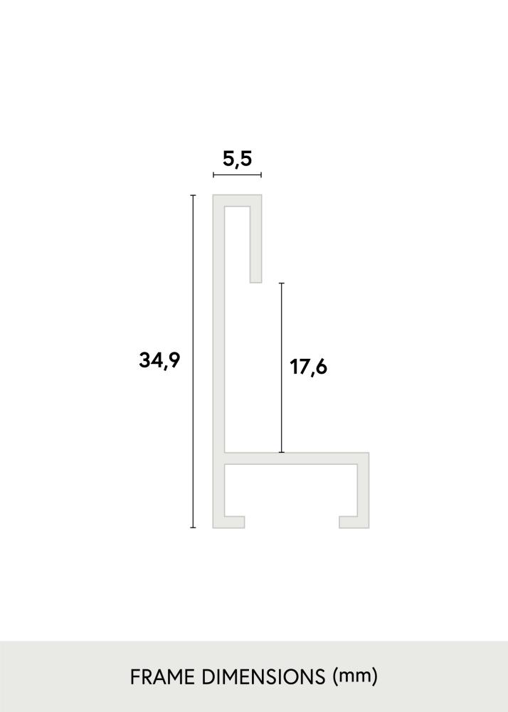 Moldura Nielsen Premium Zenit Ácer - Tamanho personalizável